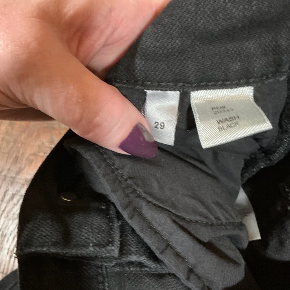 Reformation Cynthia High Rise Straight Jeans Wash Black Size 29 - Picture 11 of 12